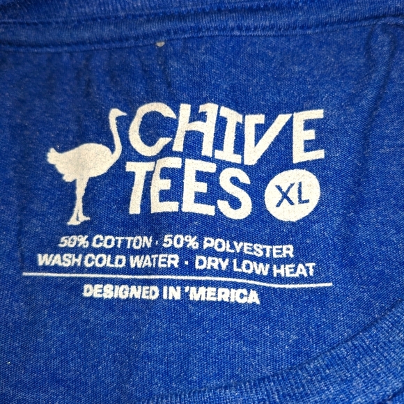 SuperHero Keep Calm Chive On T-shirt 💙 - Picture 4 of 4